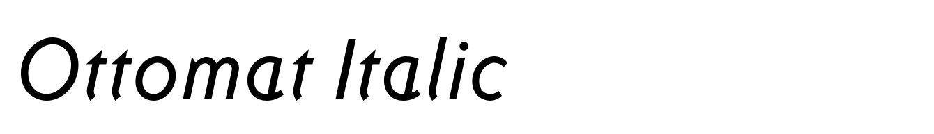 Ottomat Italic